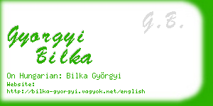 gyorgyi bilka business card